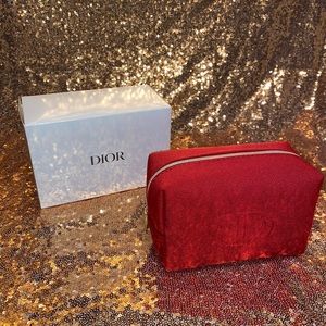 Dior Red Beauty Cosmetic Pouch